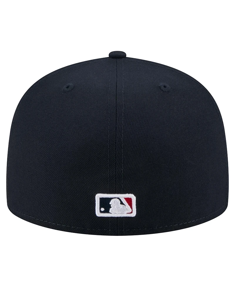 New Era Men's Navy Boston Red Sox Yarn Stitch 59FIFTY Fitted Hat