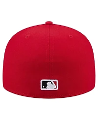 New Era Men's Red Cincinnati Reds Yarn Stitch 59FIFTY Fitted Hat