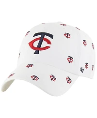 '47 Brand Women's White Minnesota Twins Confetti Clean Up Adjustable Hat