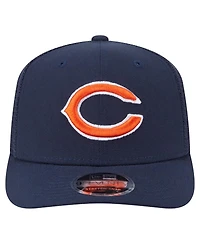 New Era Men's Navy Chicago Bears Main Trucker 9SEVENTY Stretch-Snap Hat