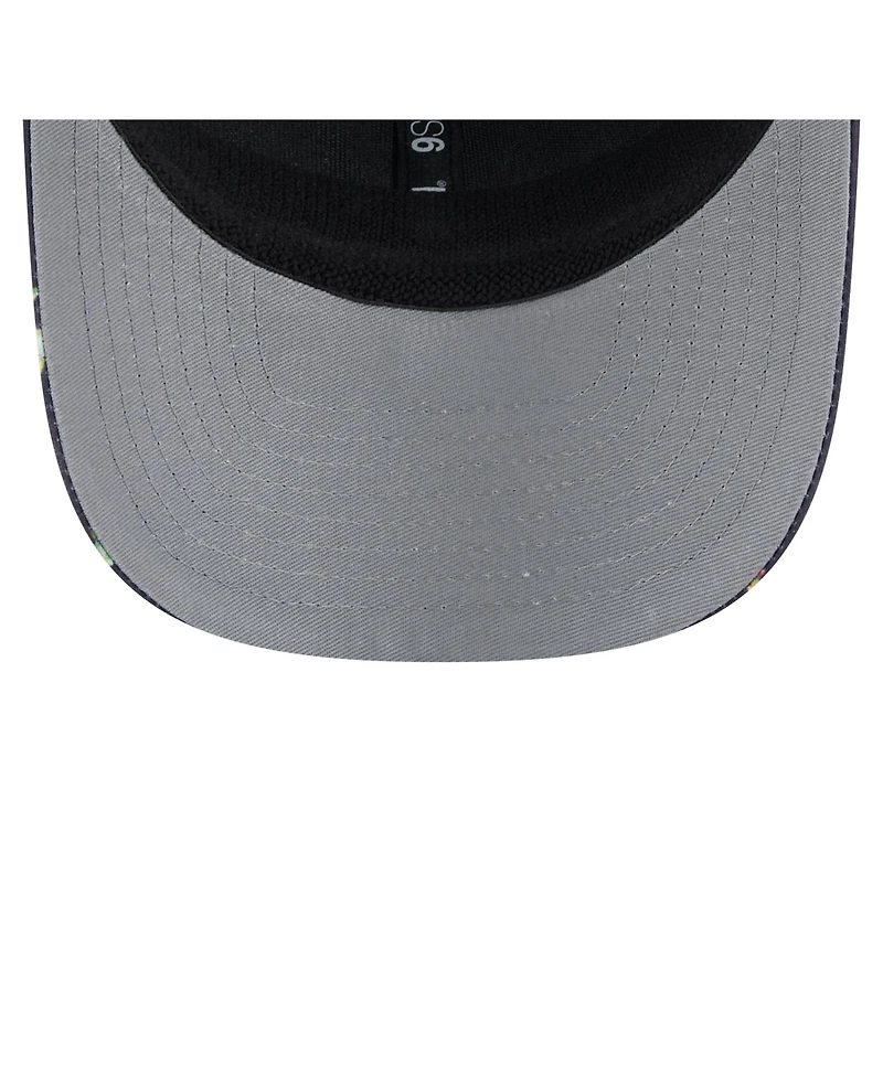 New Era Men's Black New York Yankees Adventure Drinks Pattern 9SEVENTY Stretch-Snap Hat