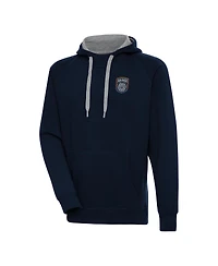 Antigua Men's Navy San Diego Fc Victory Raglan Pullover Hoodie