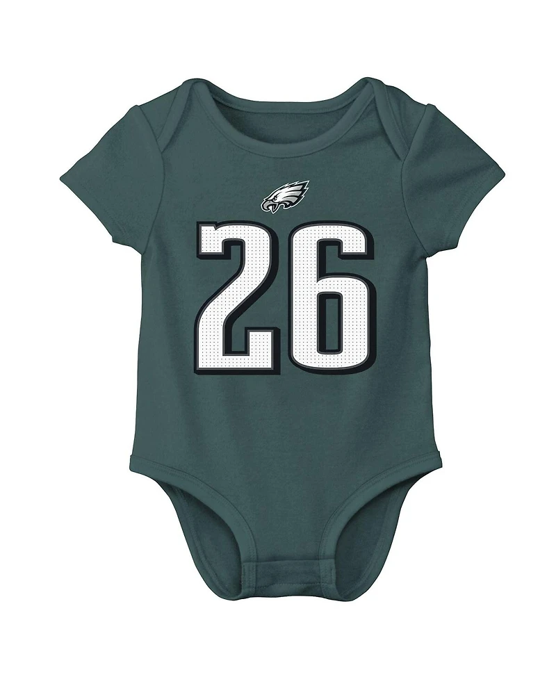 Nike Infant Saquon Barkley Midnight Green Philadelphia Eagles Player Name Number Bodysuit