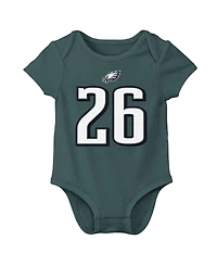 Nike Infant Saquon Barkley Midnight Green Philadelphia Eagles Player Name Number Bodysuit