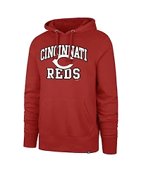 '47 Brand Men's Red Cincinnati Reds Velocity Headline Pullover Hoodie
