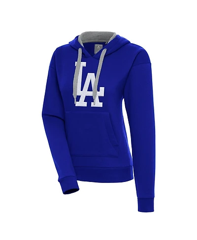 Antigua Women's Royal Los Angeles Dodgers Victory Pullover Hoodie
