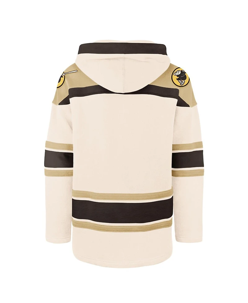'47 Brand Men's Cream San Diego Padres Superior Lacer Pullover Hoodie