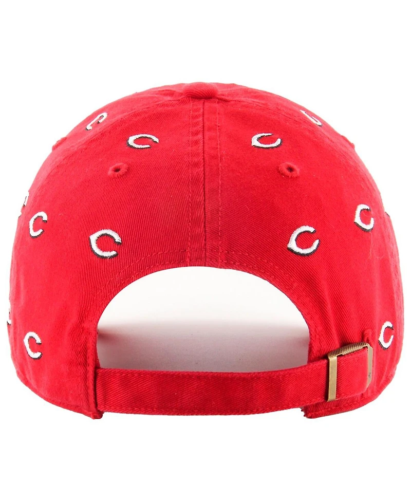 '47 Brand Women's Red Cincinnati Reds Confetti Clean Up Adjustable Hat
