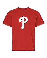 Soft as a Grape Big Boys and Girls Red/Gray Philadelphia Phillies T-Shirt, Set of 2