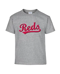Soft as a Grape Big Boys and Girls Red/Gray Cincinnati Reds T-Shirt, Set of 2