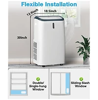 Cowsar Portable Air Conditioner 12000 Btu,Portable Ac Unit for Room Cools up to 550 Sq.ft,Air Conditioner Portable 3-in-one for Cooling,Dehumidifier&F