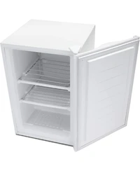 Cowsar Upright Freezer 3.0 Cu.ft, Compact Mini Freezer with Reversible Single Door, Temperature Control, Removable Shelves, Small freezer Stainless St