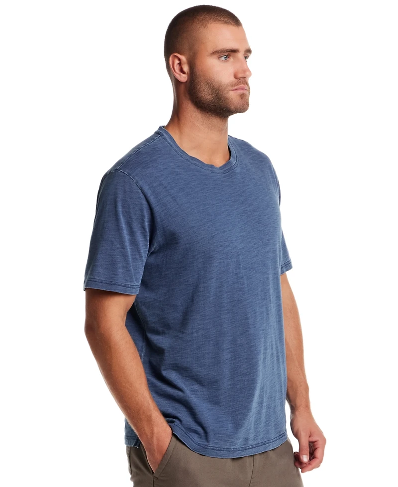 Weatherproof Vintage Men's Short Sleeve Indigo Crewneck T-Shirt