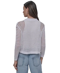 Dkny Jeans Petite Open-Stitch Cardigan