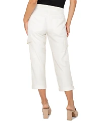 Liverpool Los Angeles Women's Drawstring Cargo Cropped Pants