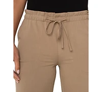 Liverpool Los Angeles Petite Cropped Pull-On Wide-Leg Pants