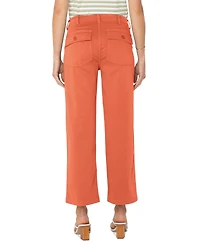 Liverpool Los Angeles Petite Cropped Wide-Leg Cargo Pants