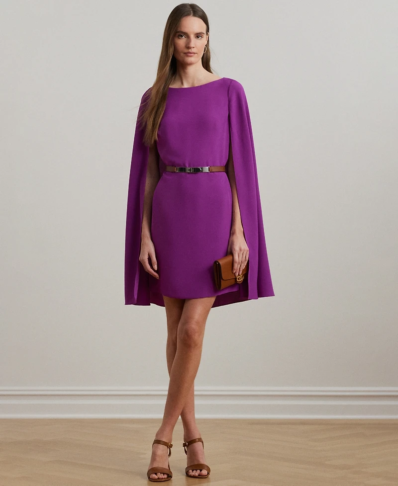 Lauren Ralph Lauren Women's Georgette Cape Dress