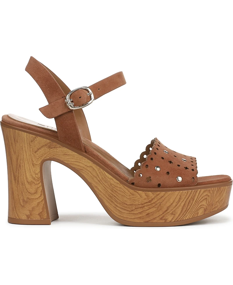 Naturalizer Women's Kira Block Heel Square Toe Platform Sandals