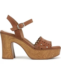 Naturalizer Women's Kira Block Heel Square Toe Platform Sandals