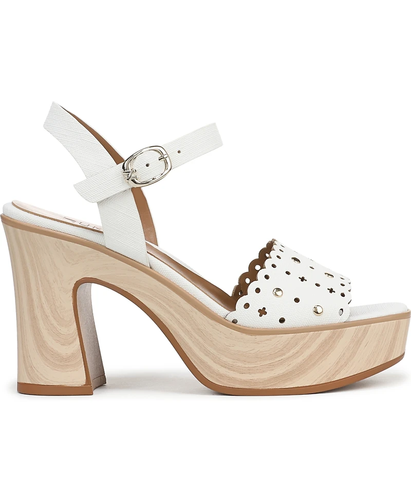 Naturalizer Women's Kira Block Heel Square Toe Platform Sandals