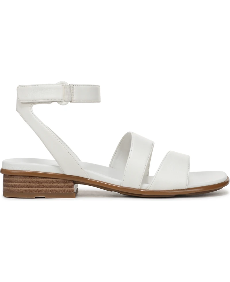 Naturalizer Women's Effie Square Toe Block Heel Flat Sandals