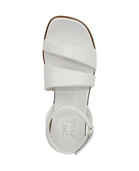 Naturalizer Women's Effie Square Toe Block Heel Flat Sandals