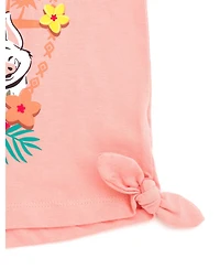 Moana Baby Girls T-Shirt and Chambray Shorts Outfit Set