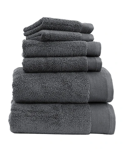 6-Piece Bath Towel Set, Soft 100% Cotton by California Design Den