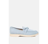 Nautica suede knot detailed loafers
