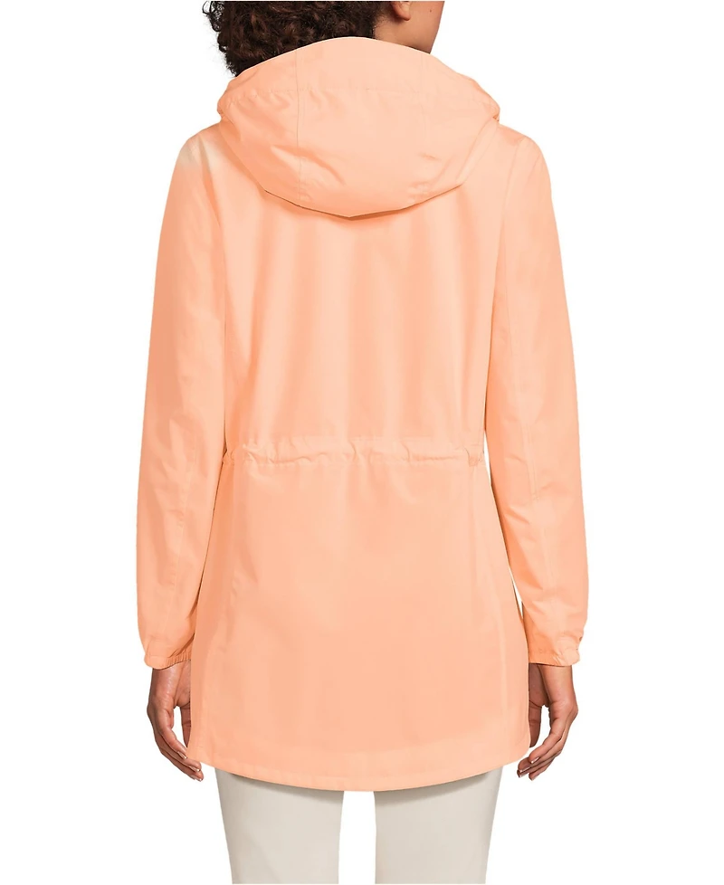 Lands' End Women's Squall Packable Waterproof Raincoat