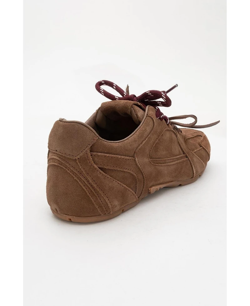 Selena Suede Leather Sneakers (Women)