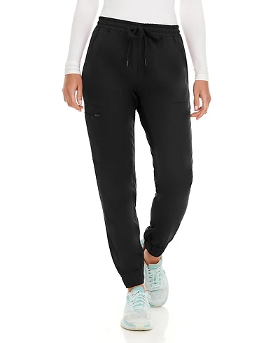 Medichic Women's Seven Pocket Cargo Scrub Pants Joggers with 4-Way Stretch