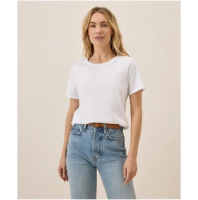 Pact Women's Organic Cotton Luxe Stretch Jersey Tee
