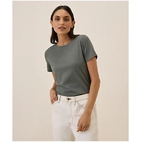 Pact Women's Organic Cotton Luxe Stretch Jersey Tee