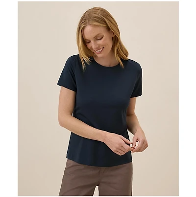 Pact Women's Organic Cotton Luxe Stretch Jersey Tee