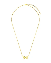 Unwritten Cubic Zirconia Bow Layered Necklace Set