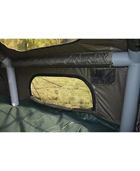 Streamdale 9.8' x 13' Air Glamping Tent Easy Setup, Waterproof, 4-Season with Hand Pump, Mesh & Chimney (Army Green