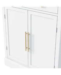 Streamdale Freestanding Kitchen Pantry, Buffet Cabinet with Drawer, 2 Adjustable Shelves