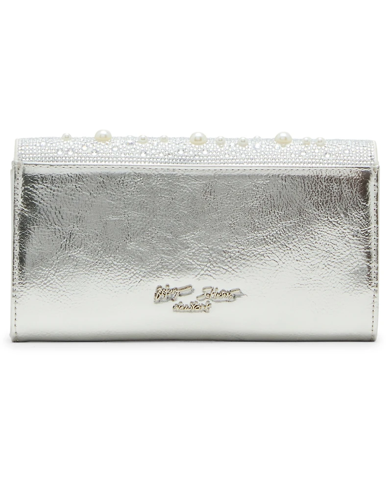 Betsey Johnson Flap Sparkler Crossbody Bag