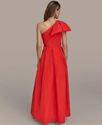 Donna Karan New York Women's Bow-Trim One-Shoulder Ball Gown