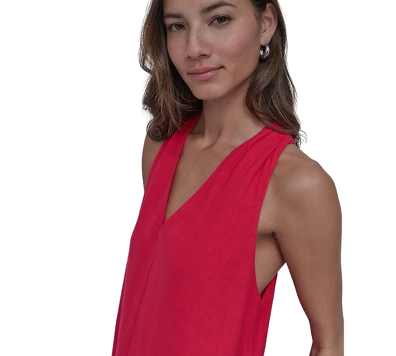Dkny Jeans Women's V-Neck Racerback Swing Dress