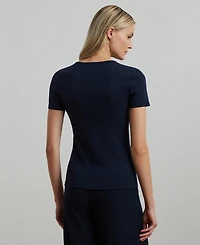 Lauren Ralph Stretch Knit T-Shirt, Regular & Petite