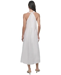 Dkny Jeans Women's V-Neck Racerback Swing Dress - IVY