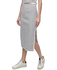 Dkny Jeans Women's Striped Midi-Length Pencil Skirt - IVK