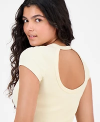 Boss Orange Women's Open-Back Short-Sleeve Tee