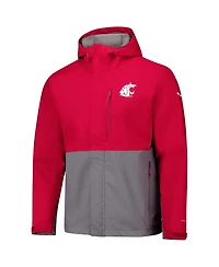 Columbia Men's Crimson Washington State Cougars Field Bound Omni-Tech Full-Zip Jacket