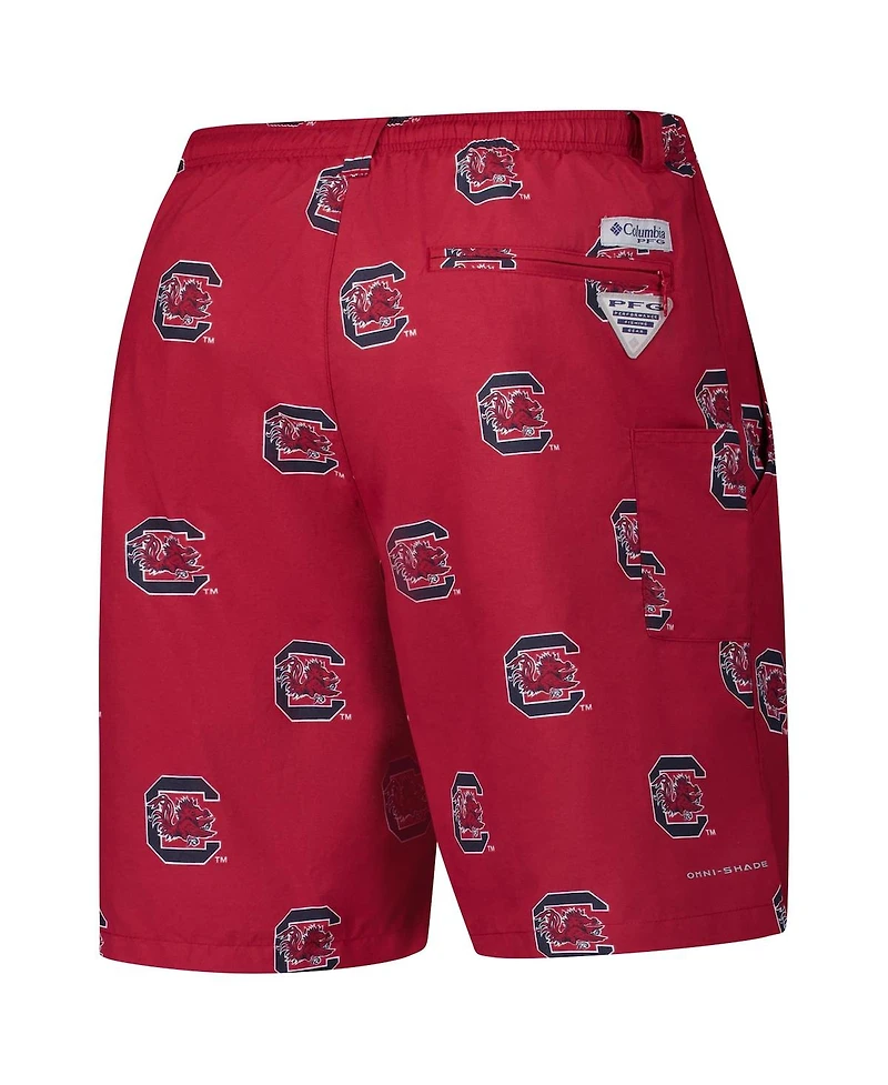 Columbia Men's Garnet South Carolina Gamecocks Pfg Back Cast Iii Omni-Shade Shorts