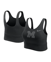 Nike Women's Black Michigan Wolverines Performance Longline Sports Bra