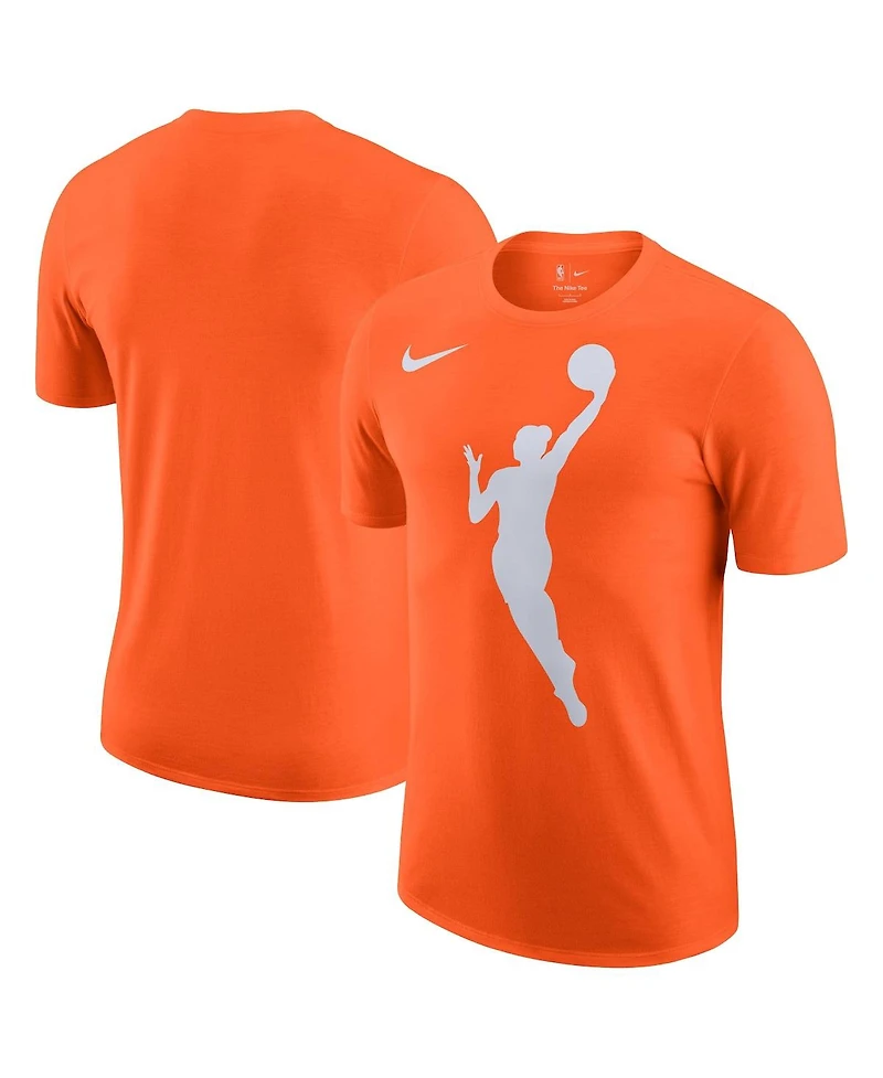 Nike Men's and Women's Brilliant Orange Wnba Logo Woman T-Shirt